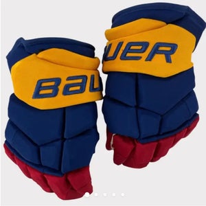BAUER ULTRASONIC PRO STOCK GLOVES DEVILS REVERSE RETRO NEMEC 14”