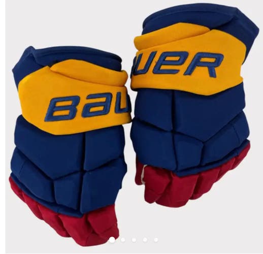 BAUER ULTRASONIC PRO STOCK GLOVES DEVILS REVERSE RETRO NEMEC 14”