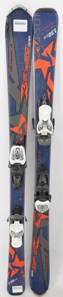 Nordica Team Fire Arrow Kids Skis with Bindings - 130 cm Used