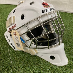 White Junior Bauer 940 Goalie Mask (Used)