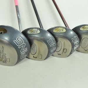 Ping TiSI Tec 7* Driver and 3,5,7 Fairway Woods Set Stiff/Regular Flex  # 201976