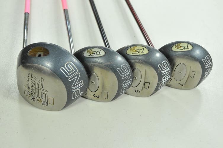 Ping TiSI Tec 7* Driver and 3,5,7 Fairway Woods Set Stiff/Regular Flex  # 201976