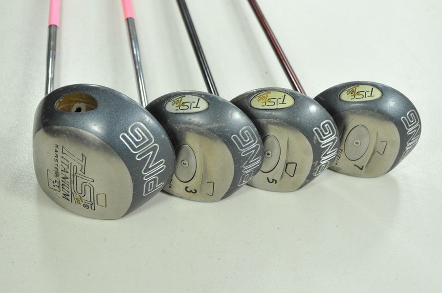 Ping TiSI Tec 7* Driver and 3,5,7 Fairway Woods Set Stiff/Regular Flex  # 201976