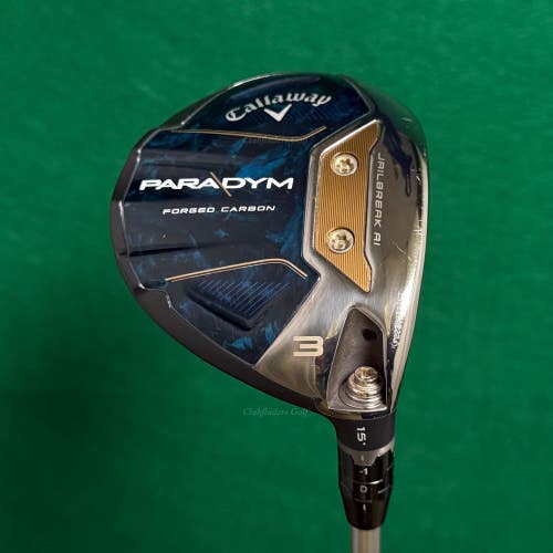 Callaway Paradym 15 Fairway 3 Wood Aldila Ascent 50-R Graphite Regular w/HC