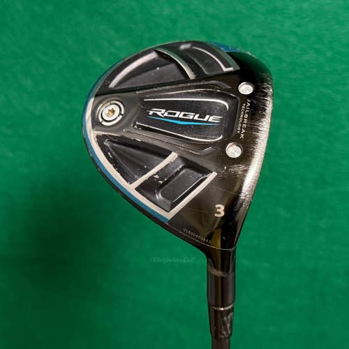 Callaway Rogue Fairway 3 Wood HZRDUS Smoke Black 6.5 70g Graphite Extra Stiff