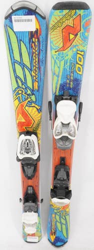 Nordica Team Fire Arrow Kids Skis with Bindings - 100 cm Used