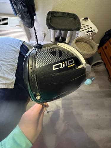 Men's TaylorMade Qi10 Max Left Hand Driver Stiff Flex 10.5 Loft (Used)
