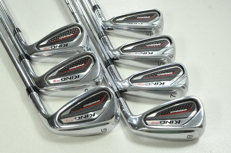 Cobra King F9 Speedback 5-PW,GW Iron Set Stiff RH KBS Tour-V 90 Graphite #202049