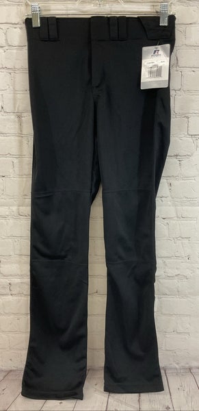 Russell Athletic 234DBBK Youth's 100% Polyester Baseball Pants Black Large