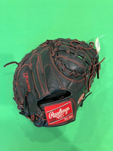 Black Rawlings R9 RH Catcher's Baseball Glove 32" (Used)