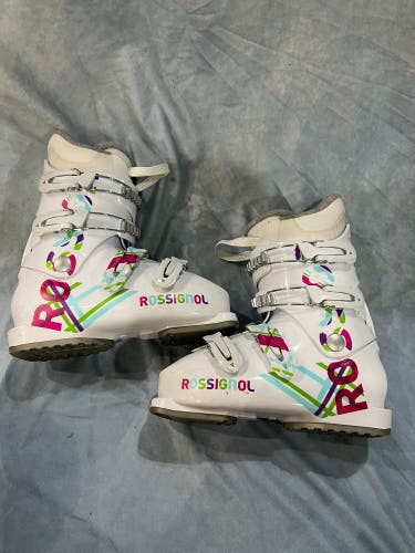 Mondo 23.5 Kid's Rossignol Fun Girl All Mountain Ski Boots (Used)