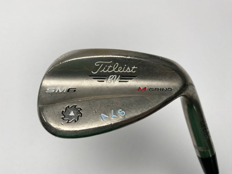 Titleist Vokey SM6 Steel Grey 58* 8 Bounce M-Grind Wedge Steel Mens RH