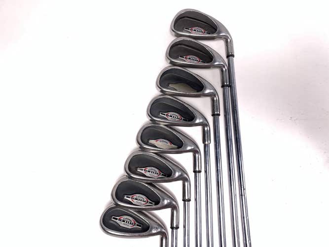 Callaway Big Bertha 2002 Iron Set 4-PW+GW RCH 65i Uniflex Steel Mens RH