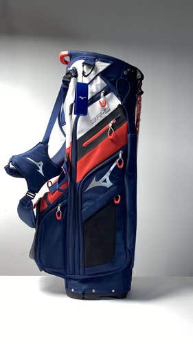 Mizuno BR-D4 Stand Bag Blue 6-Way Divide Dual Strap Golf Bag - NEW