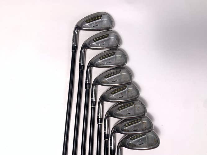 TaylorMade Rac OS Iron Set 5-PW+GW+SW Ultralite Senior Graphite Mens LH