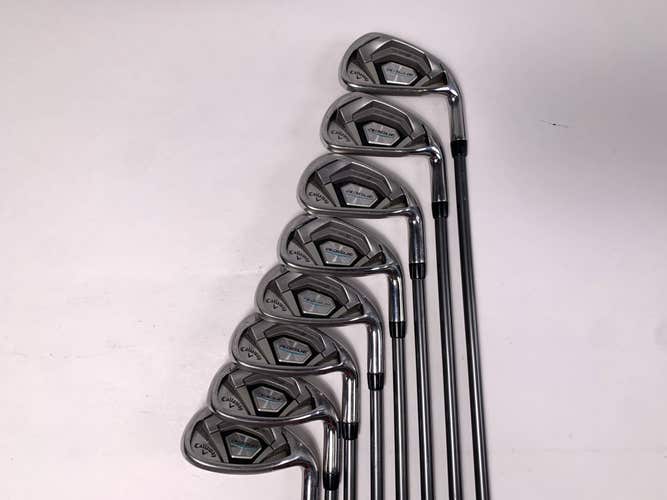 Callaway Rogue Iron Set 5-PW+GW+SW Aldila Synergy 50g Senior Graphite Mens RH