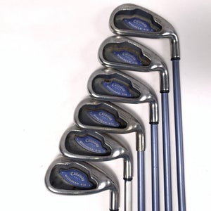 Callaway X-16 Iron Set 4-9 System UL45 Ladies Graphite Womens RH