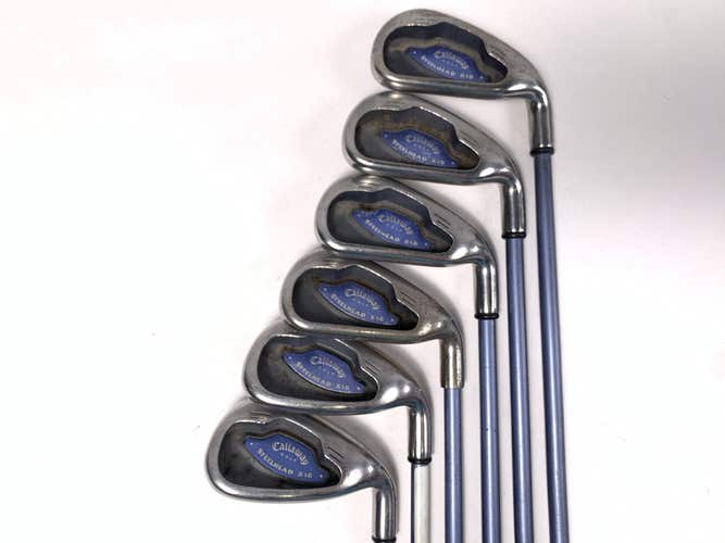 Callaway X-16 Iron Set 4-9 System UL45 Ladies Graphite Womens RH