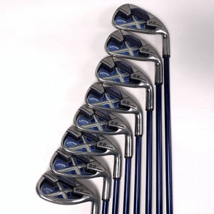 Callaway X-22 Iron Set 4-PW+SW Ladies Graphite Womens RH