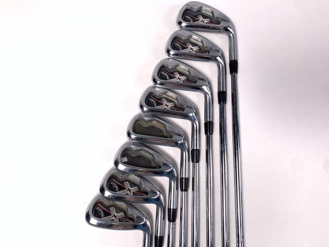 Callaway X Tour Iron Set 3-PW True Temper Dynamic Gold S300 Stiff Steel Mens RH