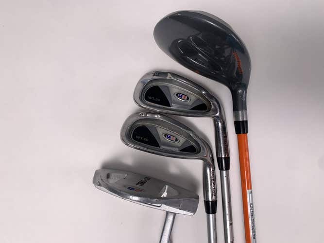 U.S. Kids Golf WT-20 51'' Orange Club Set Driver 6iron PW Putter 51" Junior RH