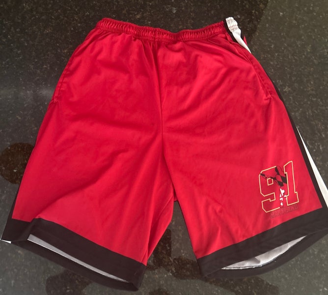 Team 91 MD Lacrosse Shorts (Red, Adult L)