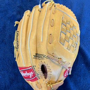 Brown Rawlings Fastback RH Pitcher's Baseball Glove 13" (Used)