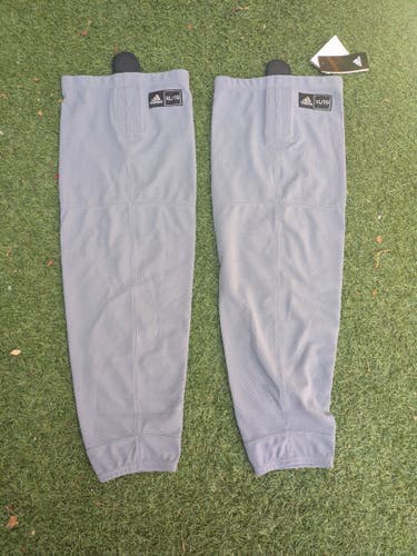 Silver Senior XL Adidas Socks Pro Stock (New)