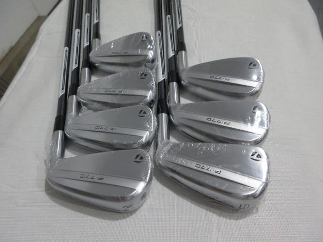 TaylorMade 2025 P770 Iron Set - 4-PW - Mamiya Stiff Flex Graphite - NEW