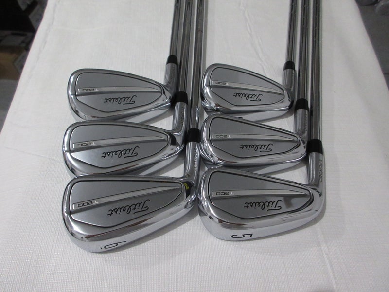 Left-Handed Titleist T200 23 Iron Set - 5-PW - KBS Tour Extra Stiff X Flex Steel