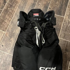 Men's Senior Small CCM Tacks AS-V Hockey Pants Breezers Black (Used 1 Season)