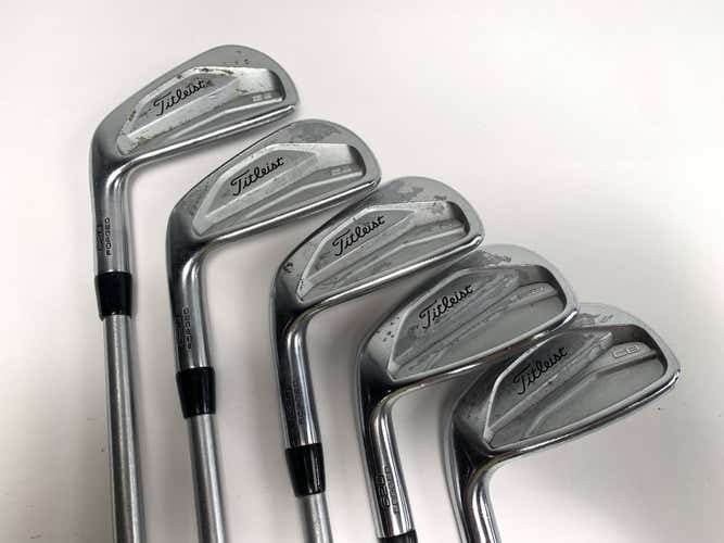 Titleist 620 CB Iron Set 5-9 KBS C-Taper Stiff Plus Steel Mens LH Midsize Grips