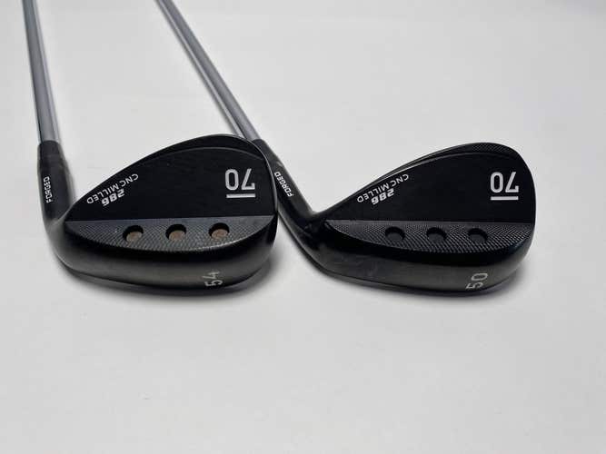 Sub 70 286 Forged Black Wedge Set 50* 54* True Temper Elevate MPH 95g Regular RH