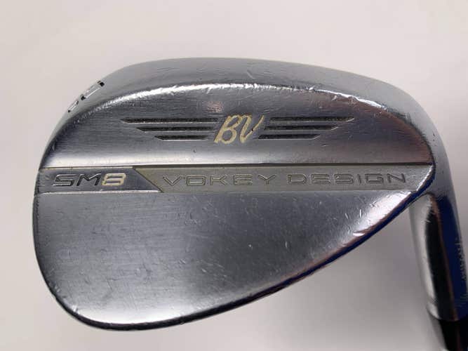 Titleist Vokey SM9 Tour Chrome Wedge 60* 12 Bounce D-Grind Wedge Steel Mens RH