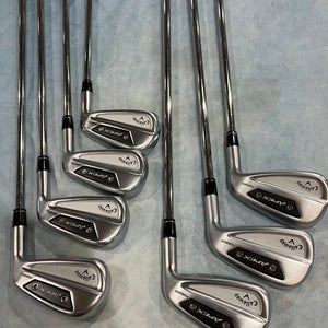 Men's Callaway Apex Ai300 Iron Set Right Handed Stiff Flex Steel Shaft (Used)