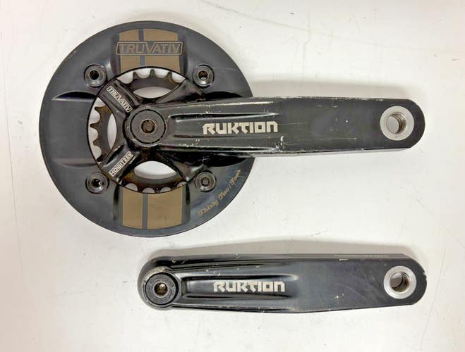 Truvativ Rucktion Howitzer 165mm 32/22 Aluminum Double Crankset +Bash Guard