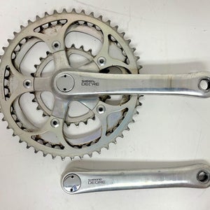 Vintage Shimano Deore FC-MT60 175mm 50/44/28 Silver Aluminum Triple Crankset