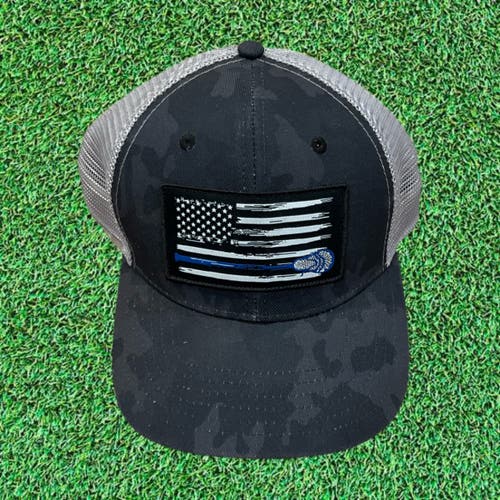 Lacrosse Unlimited Thin Blue Line Snapback Hat