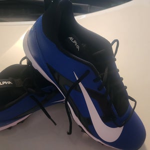 Blue Men's Size 13.0 (W 14.0) Adult Nike Low Top Molded Cleats (New)