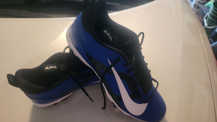 Blue Men's Size 13.0 (W 14.0) Adult Nike Low Top Molded Cleats (New)
