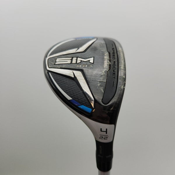2020 TAYLORMADE SIM MAX 4 HYBRID 22* LADIES ALDILA NV BLUE +HC GOOD