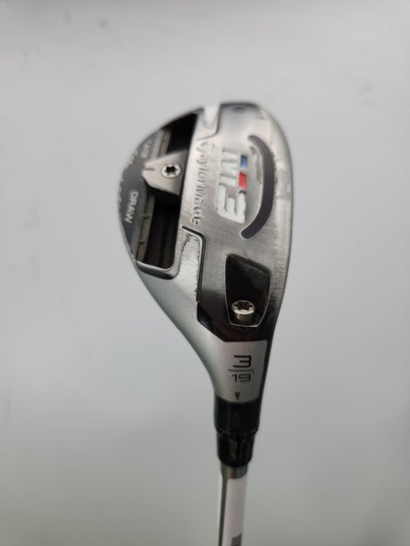 2018 TAYLORMADE M3 3 HYBRID 19* STIFF MITSU TENSEI CK BLUE 80 FAIR