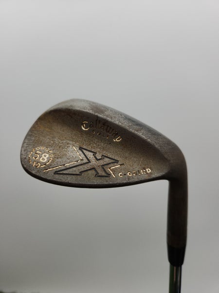 2008 CALLAWAY X FORGED VINTAGE WEDGE 58*/10 WEDGEFLEX TT DYNAGOLD 35" FAIR