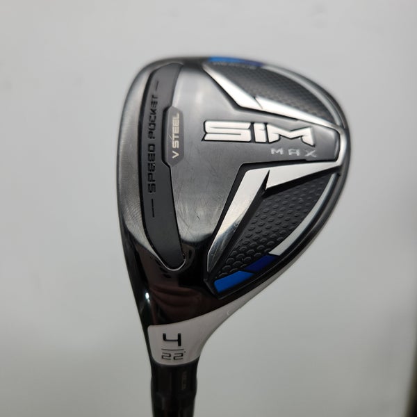 LEFTY 2020 TAYLORMADE SIM MAX 4 HYBRID 22* XSTIFF MITSU TENSEI DEMO