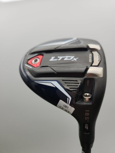 2022 COBRA LTDX 5 WOOD 18.5* STIFF PROJX HZRDUS SMOKE GREEN +HC DEMO