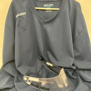 Blue Goalie Cut Men's Bauer Jersey (Used)