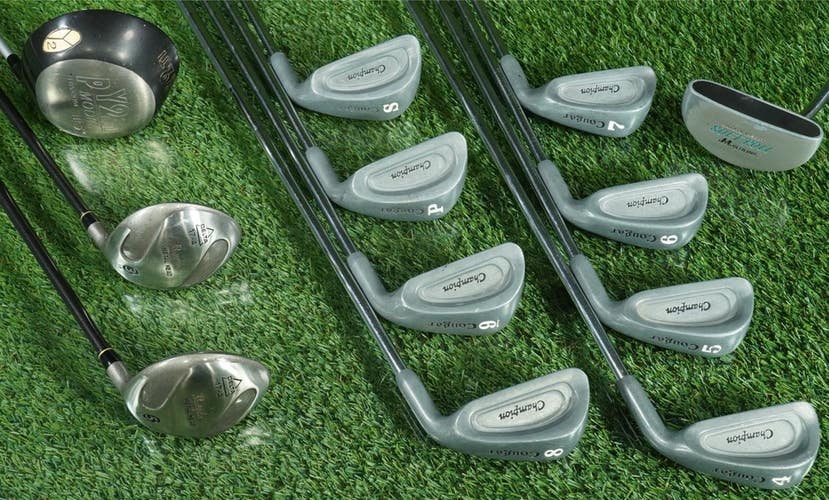 COUGAR CHAMPION 12pc. MENS STARTER SET 4-PW,SW,1W,3W,5W,PUTTER REGULAR FLEX RH