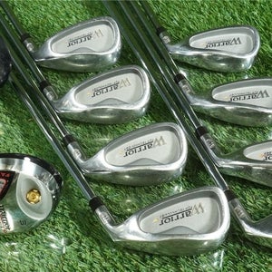 WARRIOR GOLF CUSTOM 11pc. MENS GOLF SET 3-PW, 1W, 3W, PUTTER RH ~ WOW!!