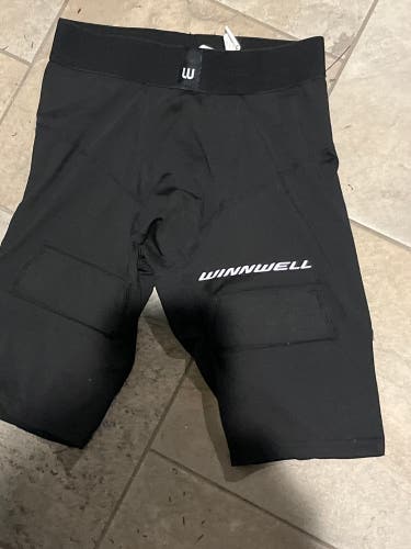 New out of box Winnwell Compression Shorts with Velcro for socks, cup included