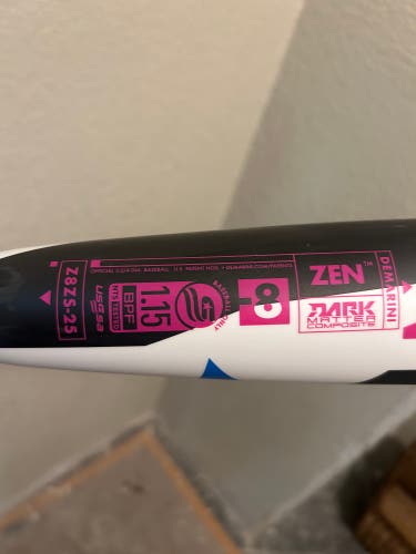 2024 DeMarini CF Zen Composite USSSA Certified Bat (-8) 22 oz 30" (Used)